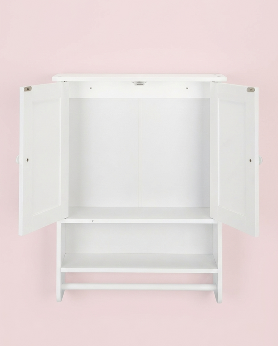 Modern Wall Mounted Bathroom & Kitchen Storage Cabinet – Space-Saving Organizer