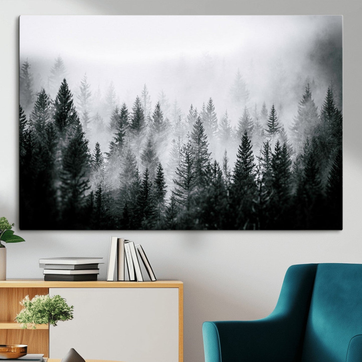 Mountain Elk Wall Art Canvas Print – Framed Rustic Wildlife