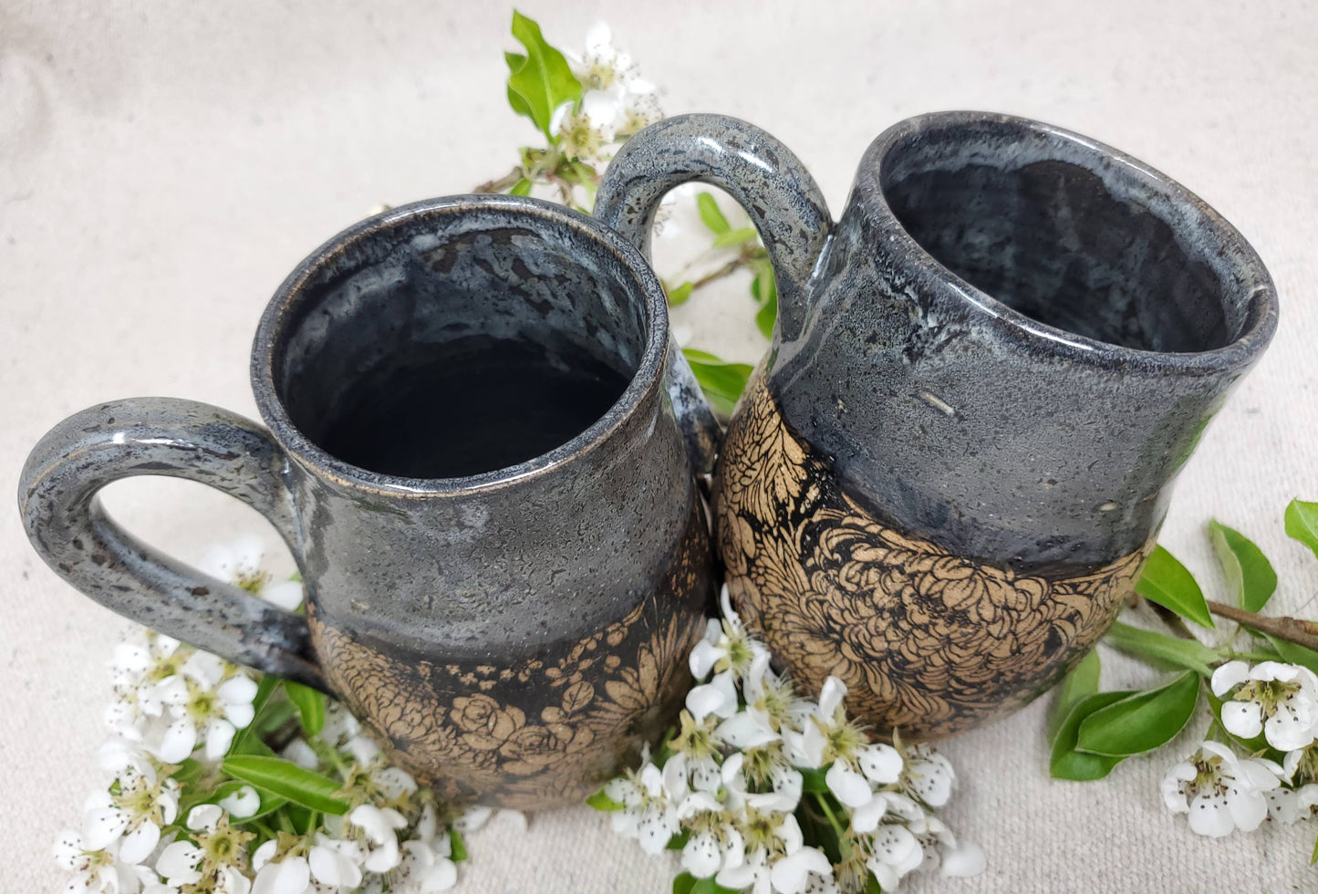 Flower Garden in Snow Storm -Mug