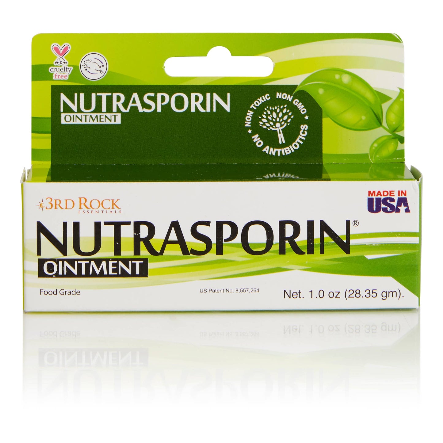 NUTRASPORIN® – Natural Alternative to Antibiotic Ointment with Chelated Silver Oxide (Vegan, 100ppm)