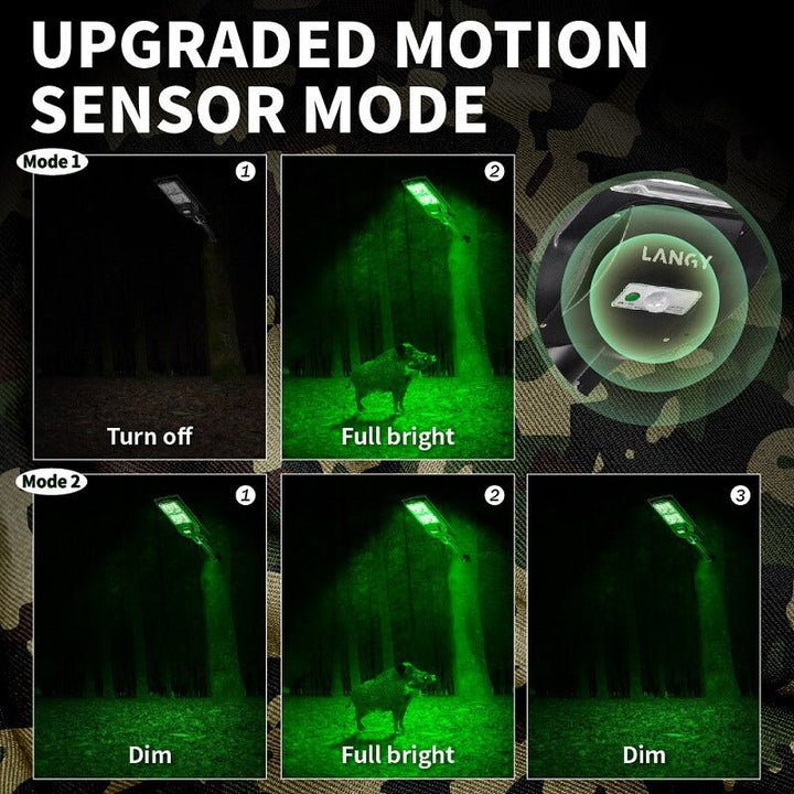 Solar Green Light for Hunting Hogs Deer,Fish light -15,000lumens