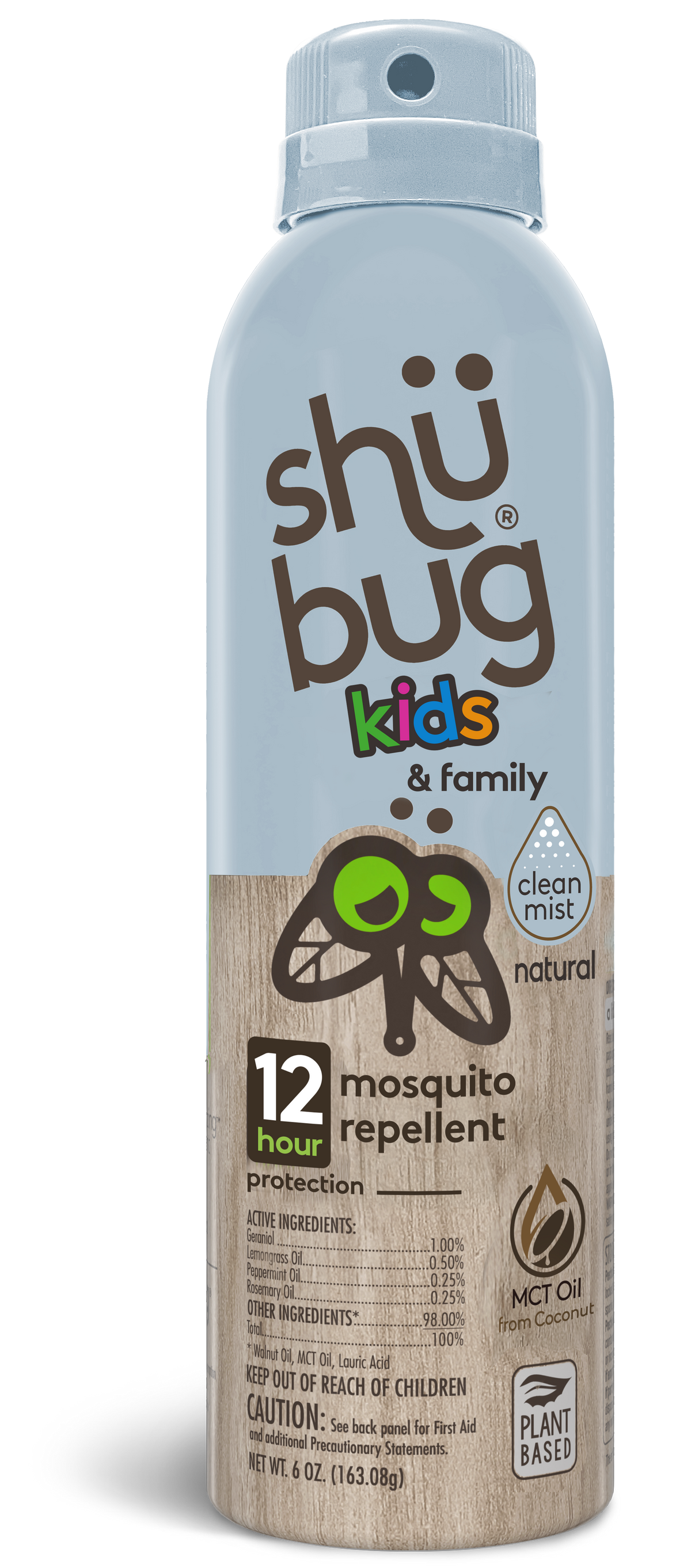 Shubug Kids and Family, Clean Mist, 360 Spray, 6 oz., DEET FREE Insect Repellent