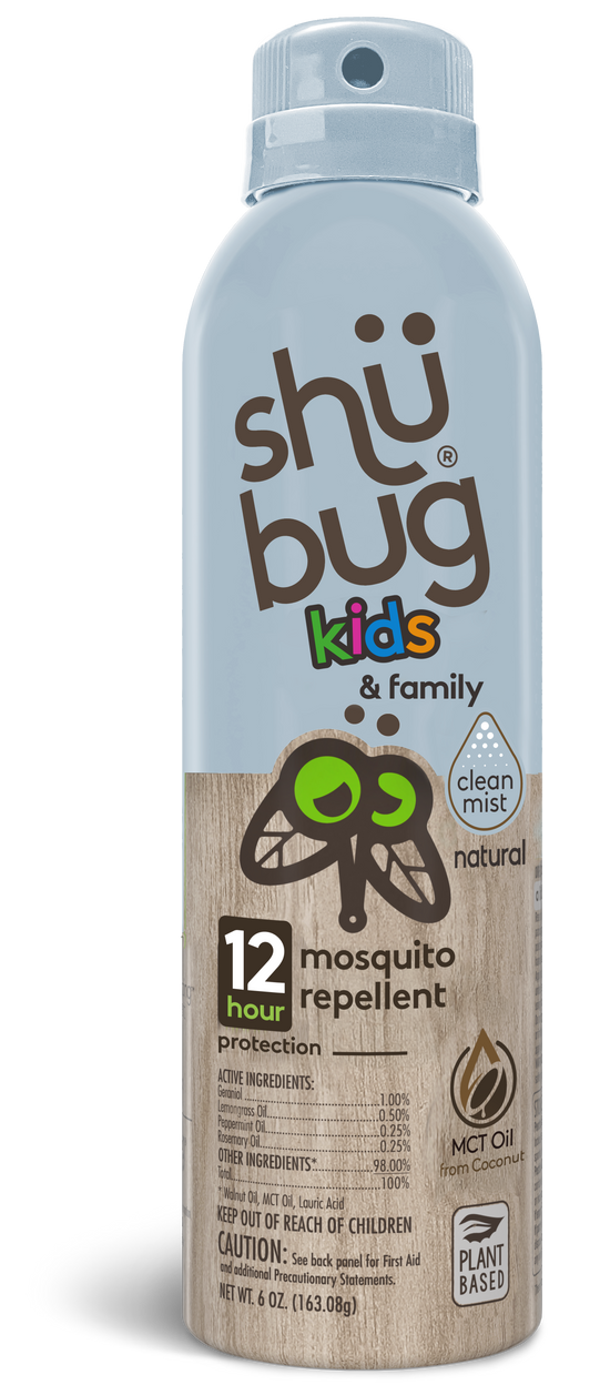 Shubug Kids and Family, Clean Mist, 360 Spray, 6 oz., DEET FREE Insect Repellent