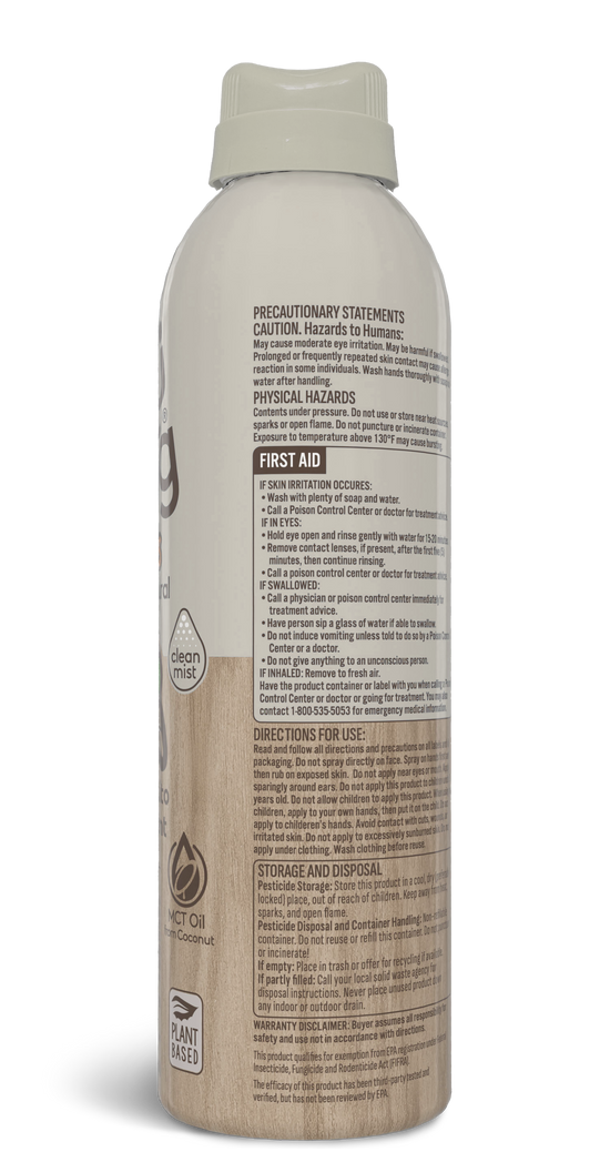 Shubug Natural, Clean Mist, 360 Spray, 6 oz., DEET FREE Insect Repellent