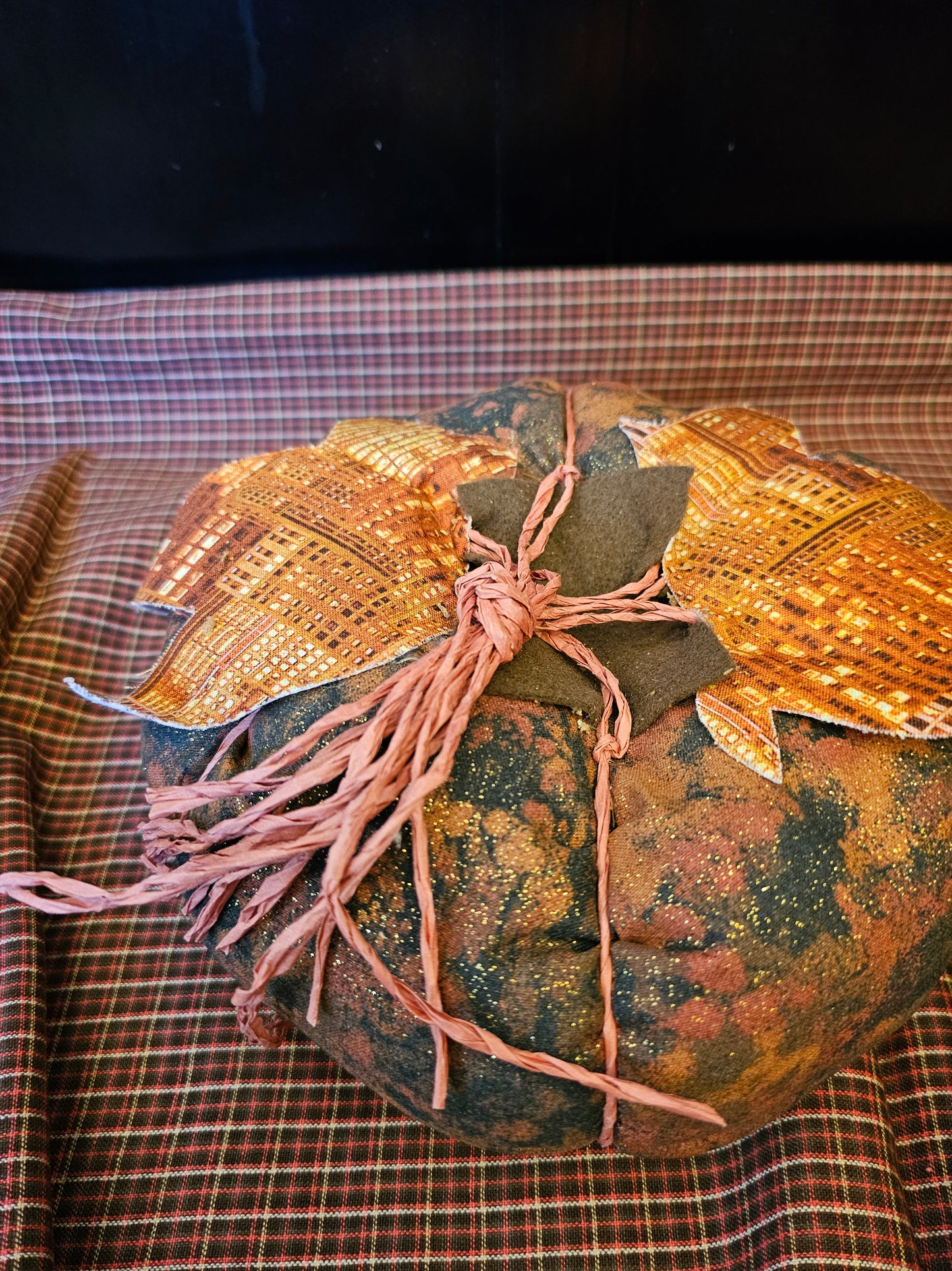 Handmade Fabric Pumpkins