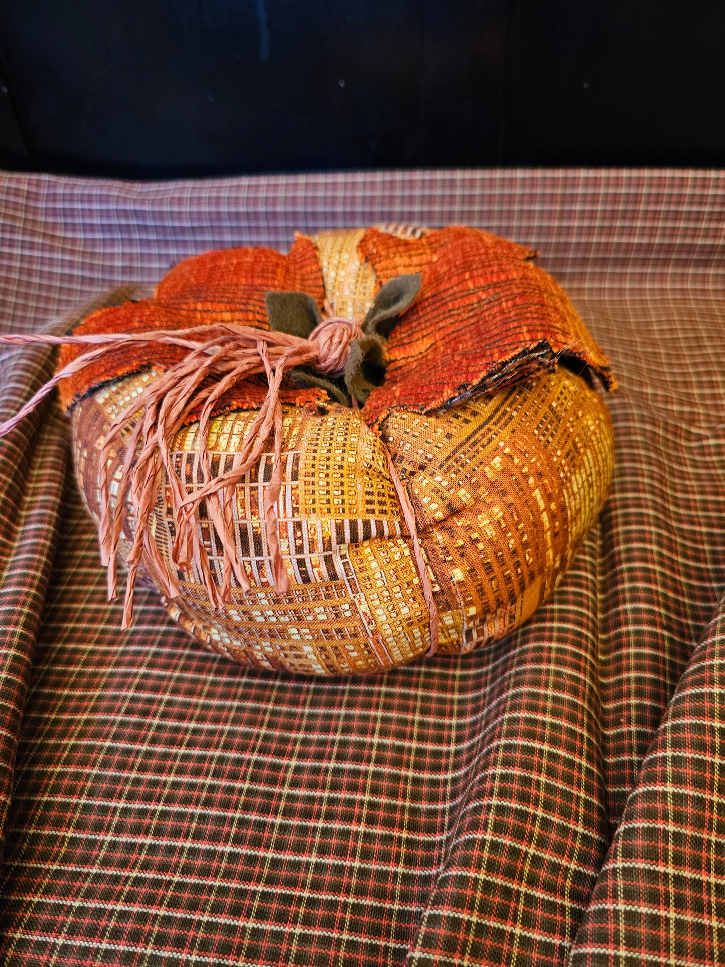 Handmade Fabric Pumpkins