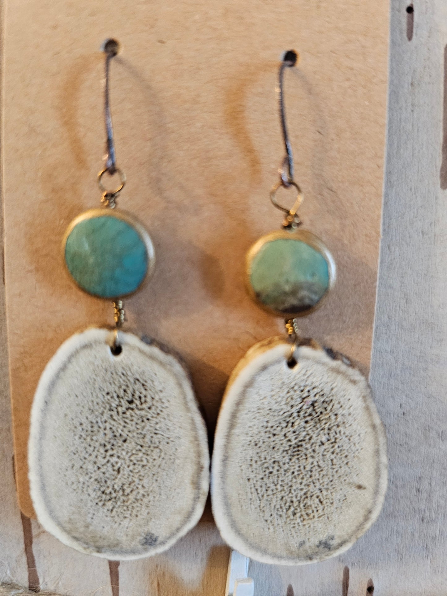 Antler Earrings Handmade