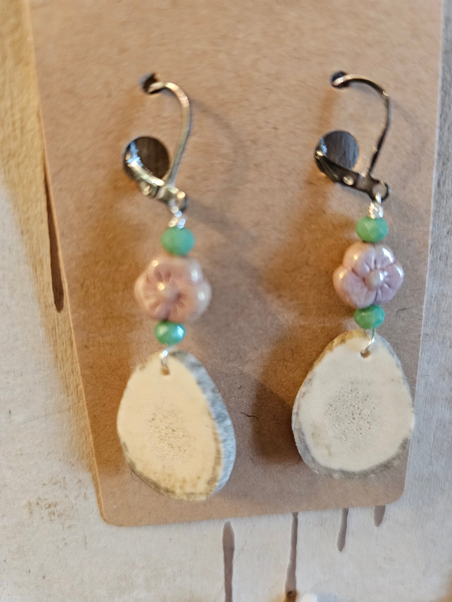 Antler Earrings Handmade
