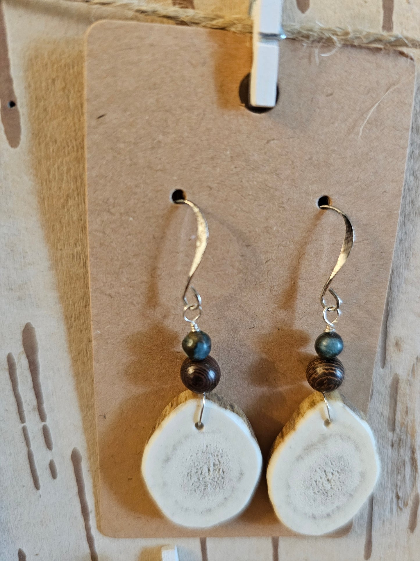 Antler Earrings Handmade
