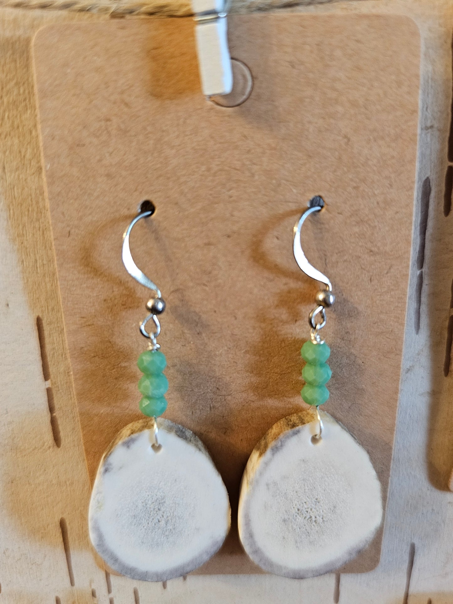 Antler Earrings Handmade