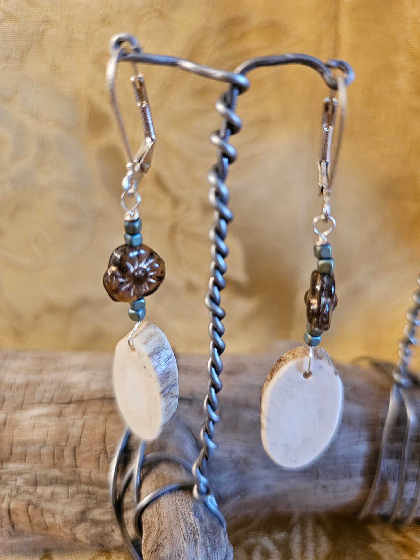 Antler Earrings Handmade
