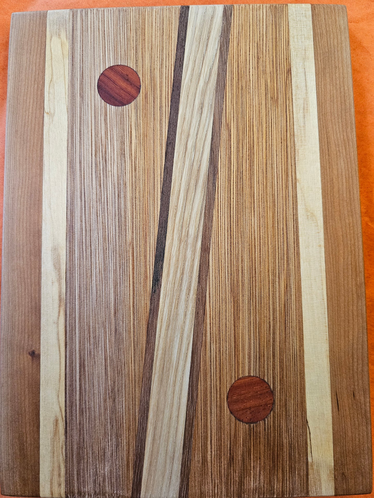 Tray Bien Serving Tray with Dots, Stripes and Patterns in Various Woods