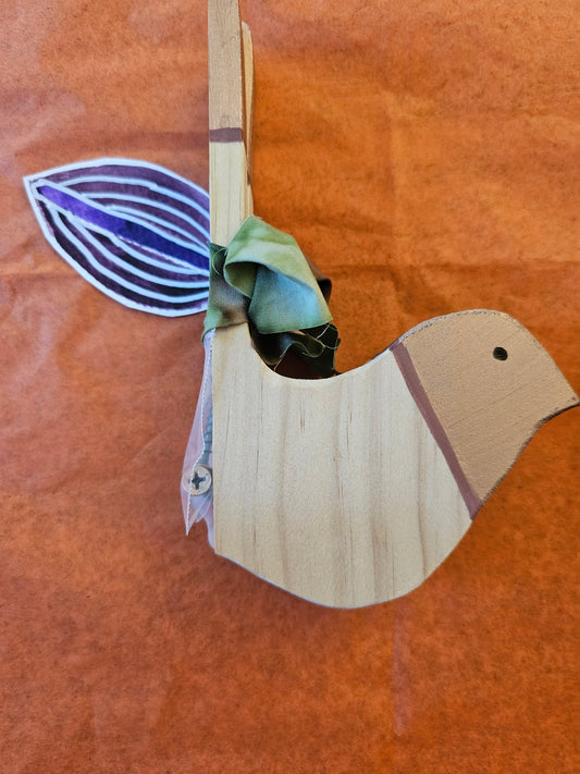 Wood Wall/Robe Hook - Bird Design