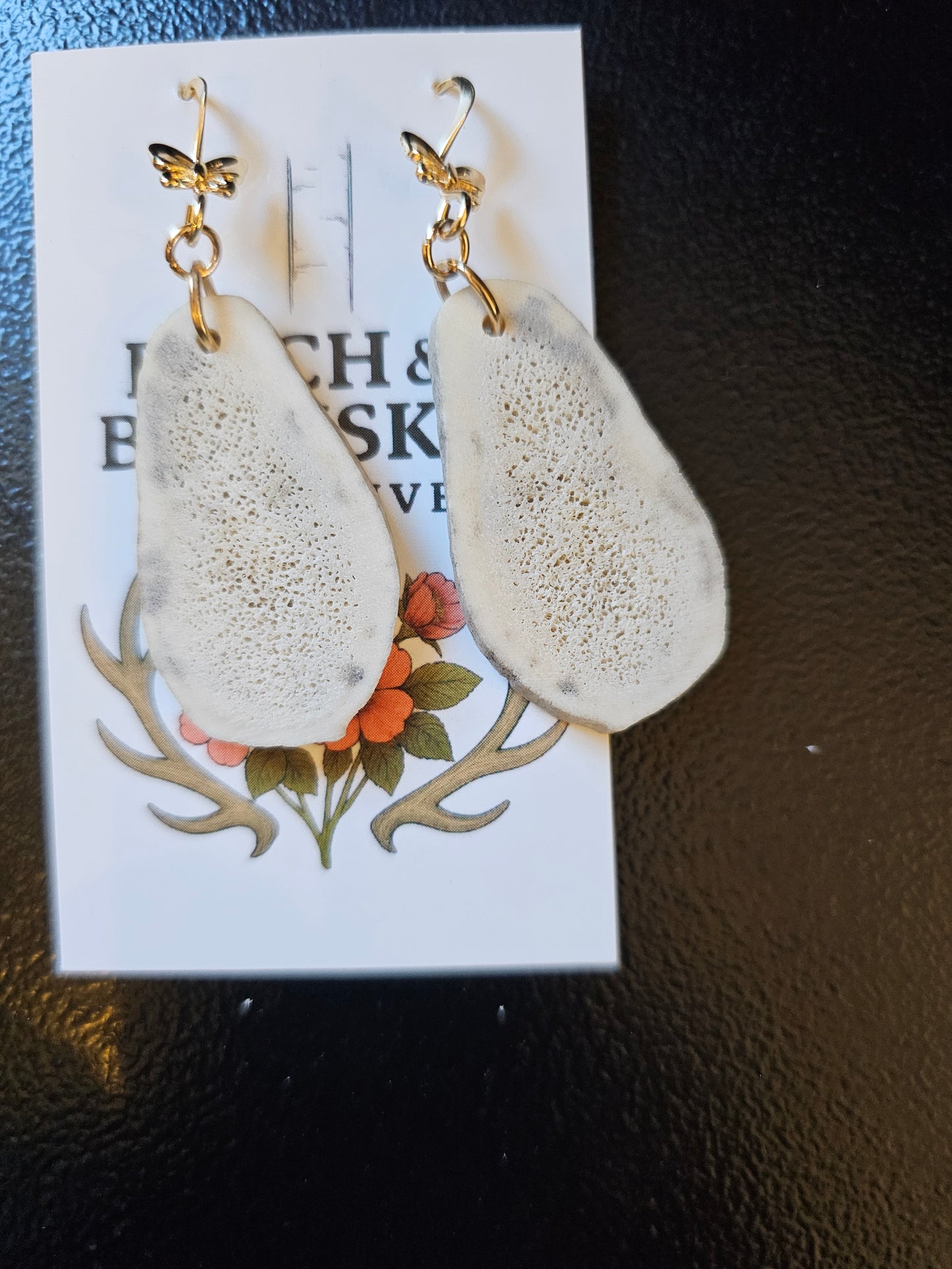 Antler Earrings Handmade