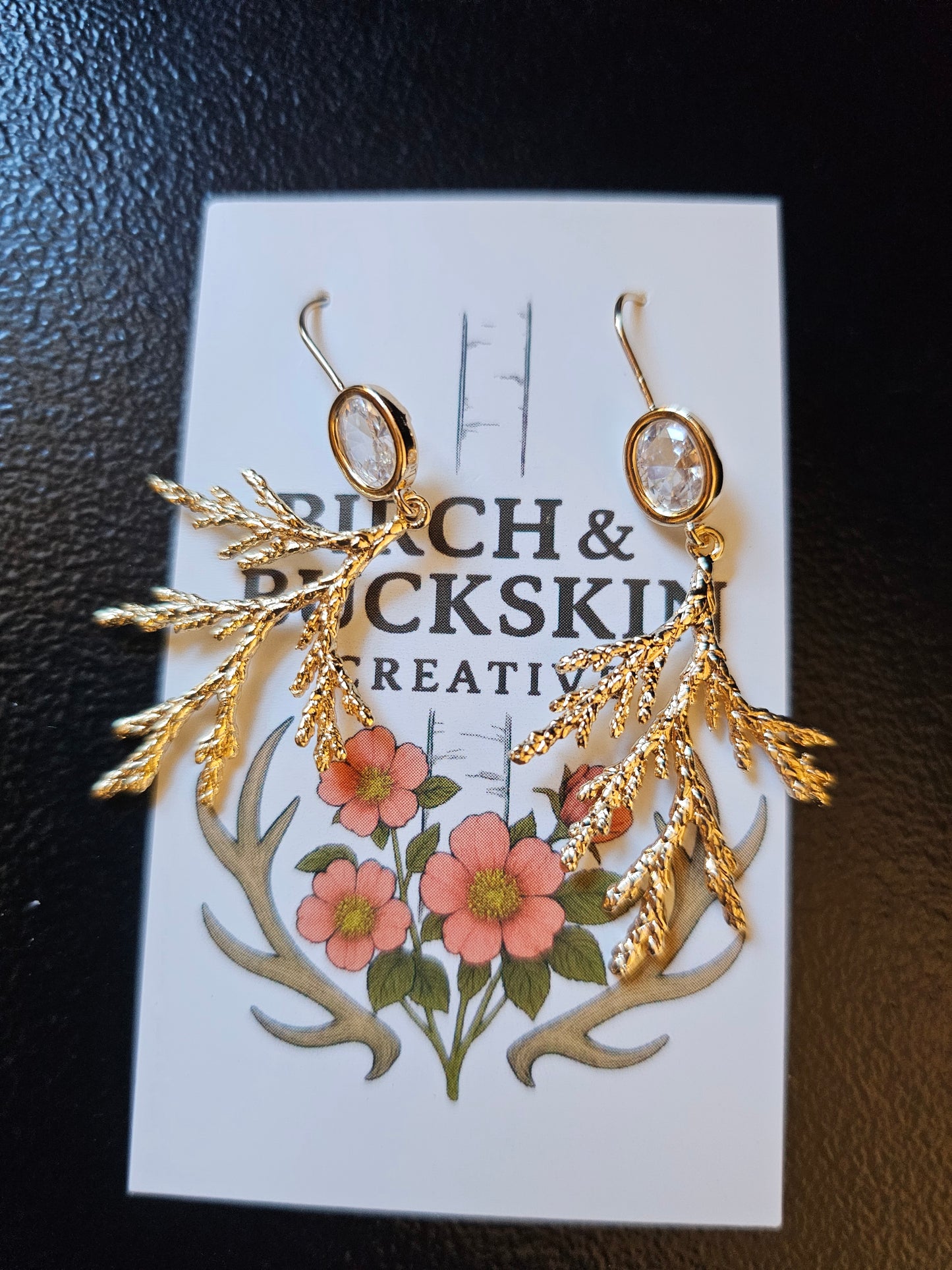 Antler Earrings Handmade