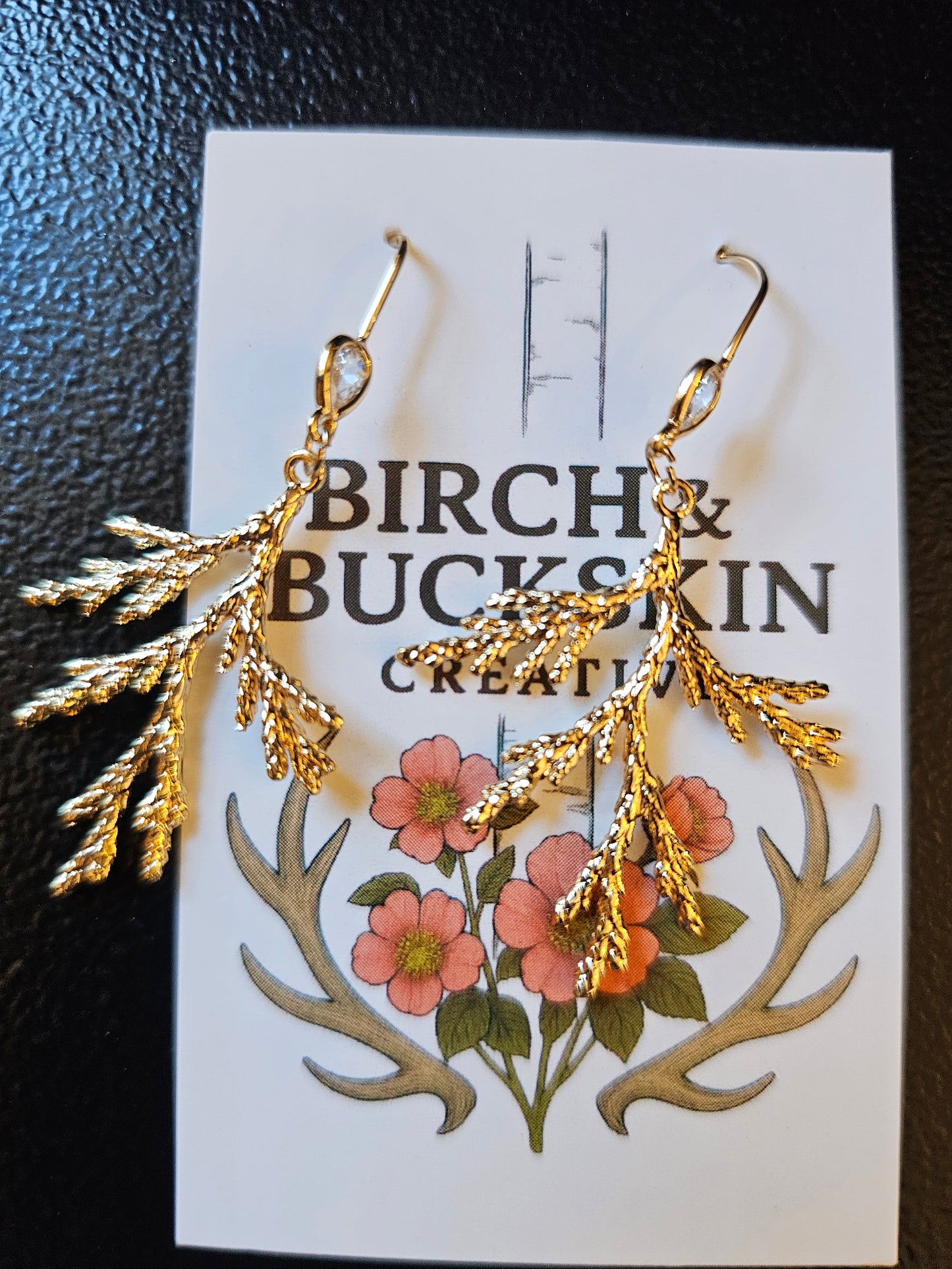 Antler Earrings Handmade