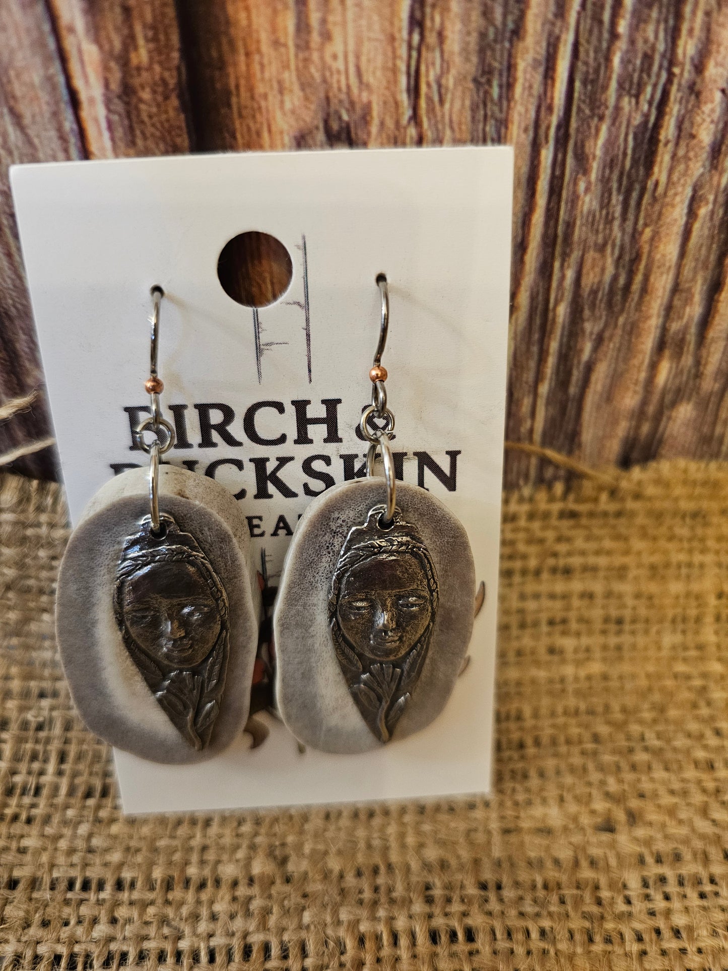 Antler Earrings Handmade