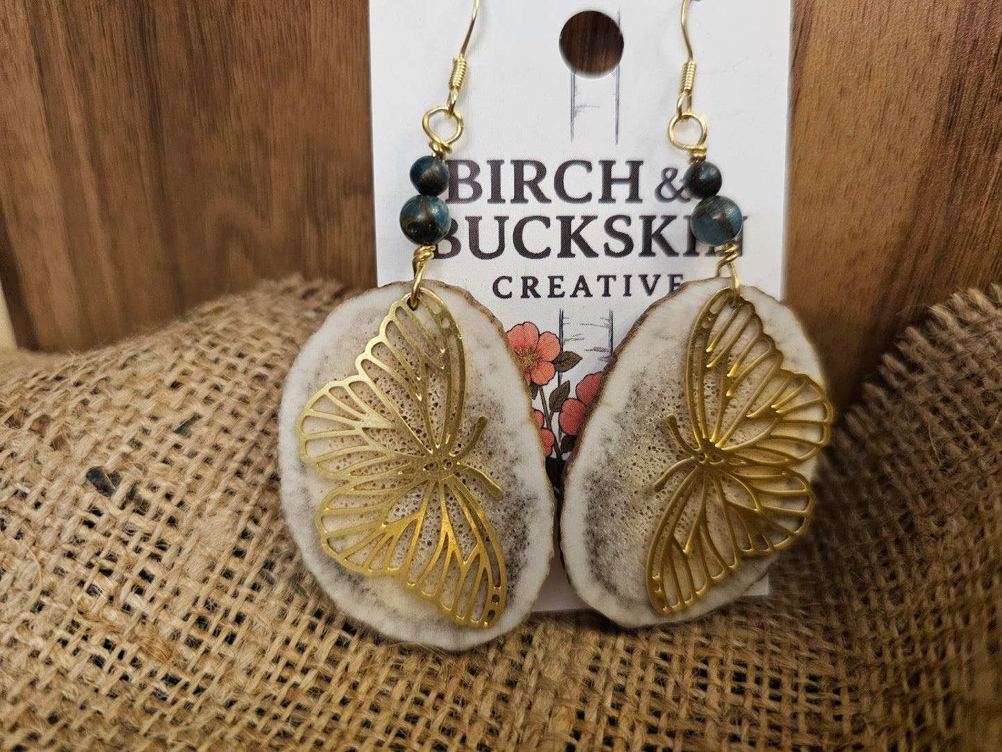 Antler Earrings Handmade