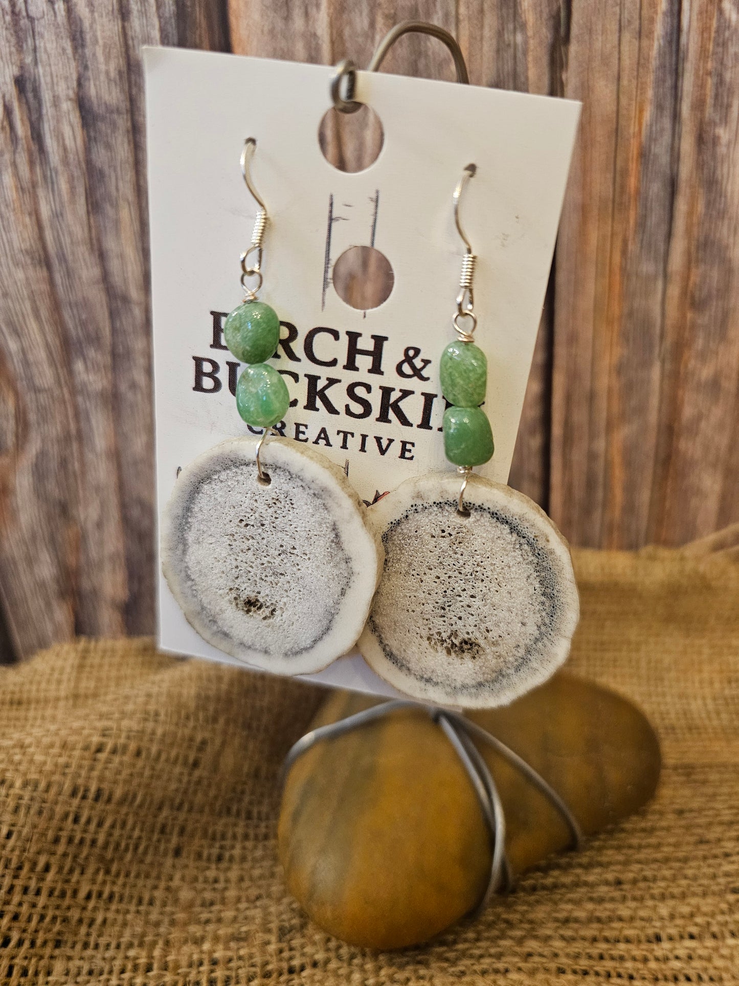 Antler Earrings Handmade