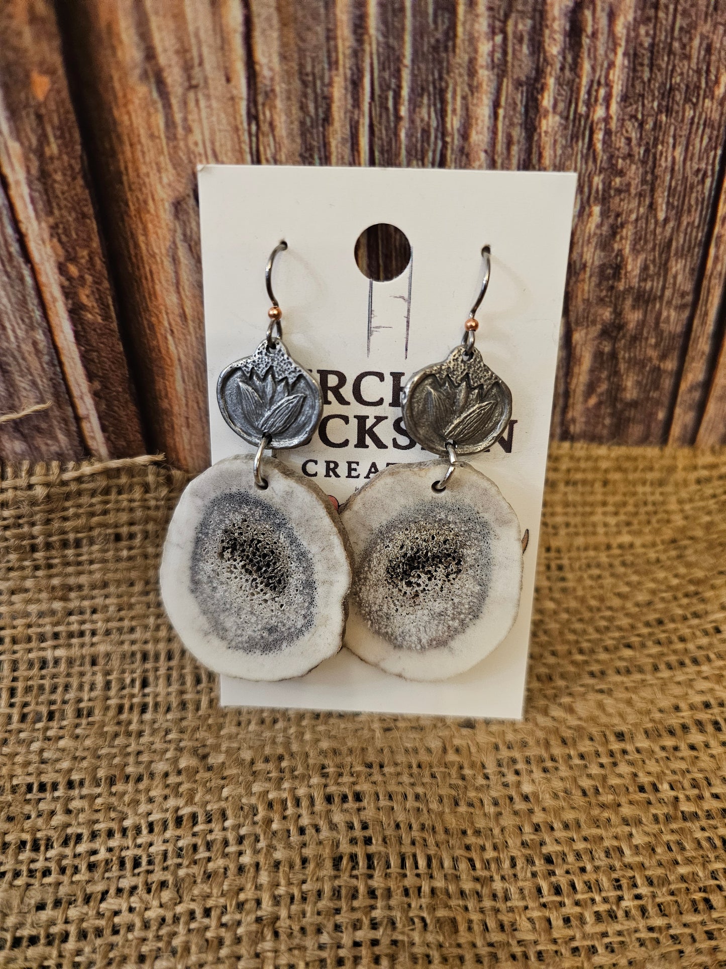 Antler Earrings Handmade