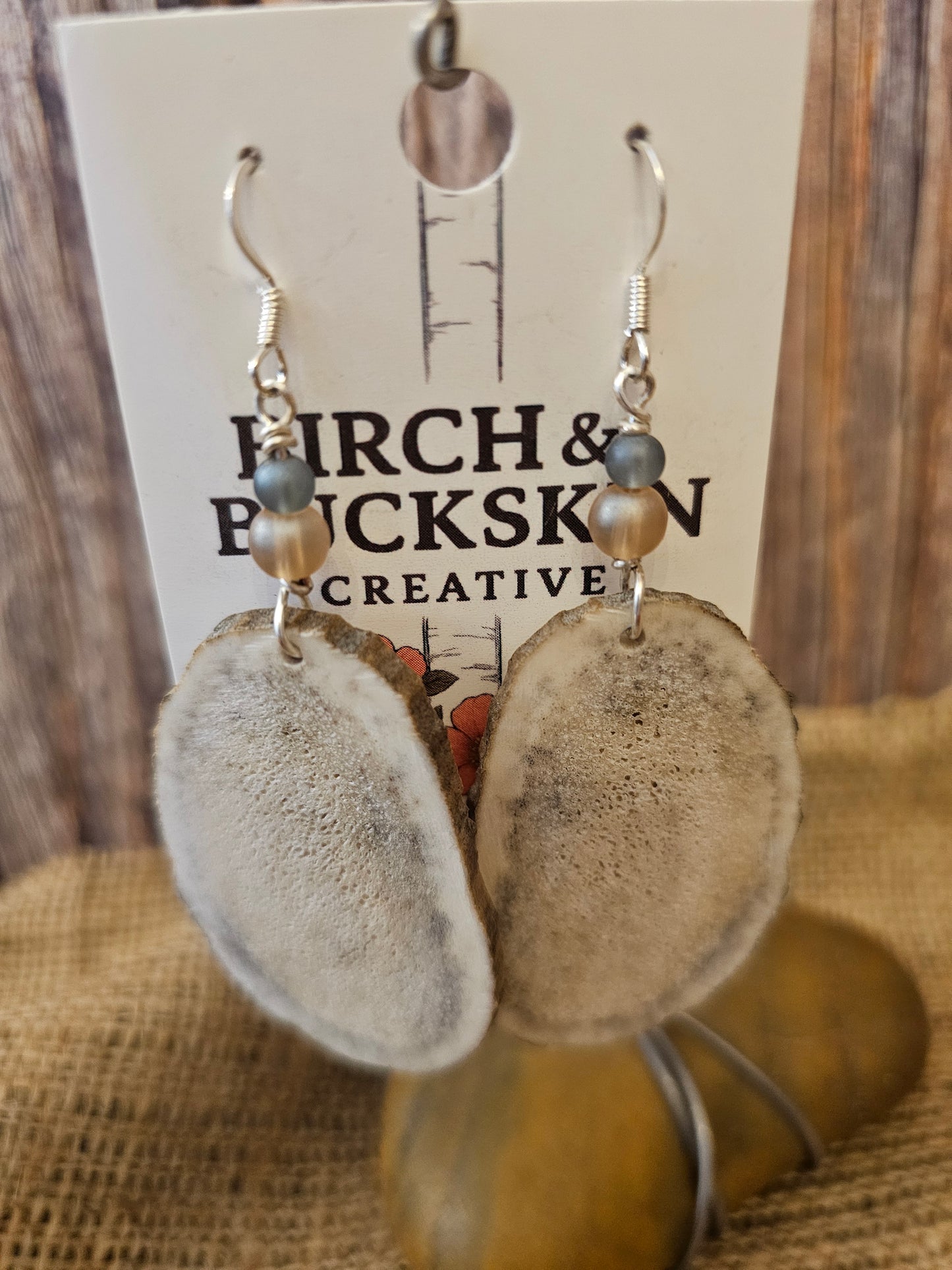 Antler Earrings Handmade