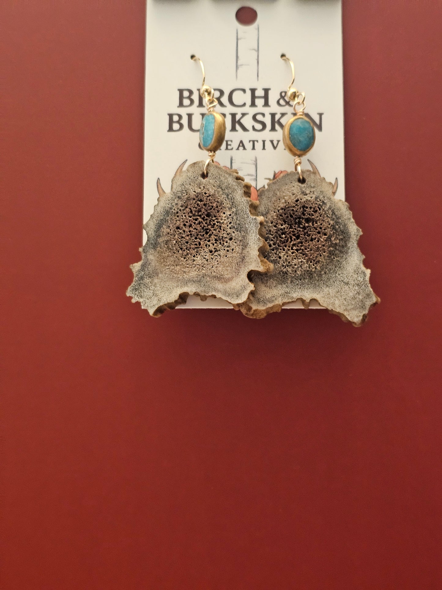 Antler Earrings Handmade