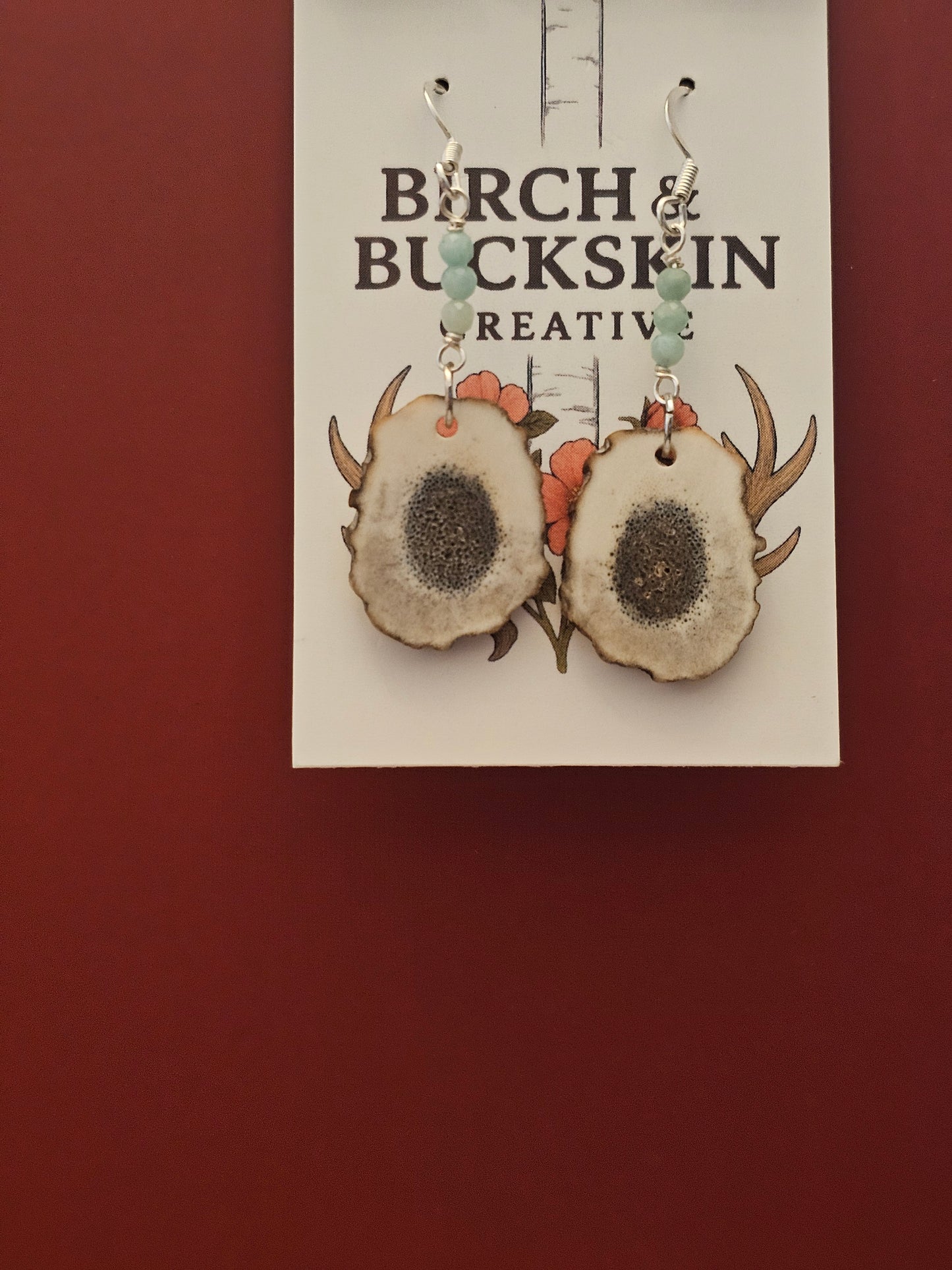 Antler Earrings Handmade