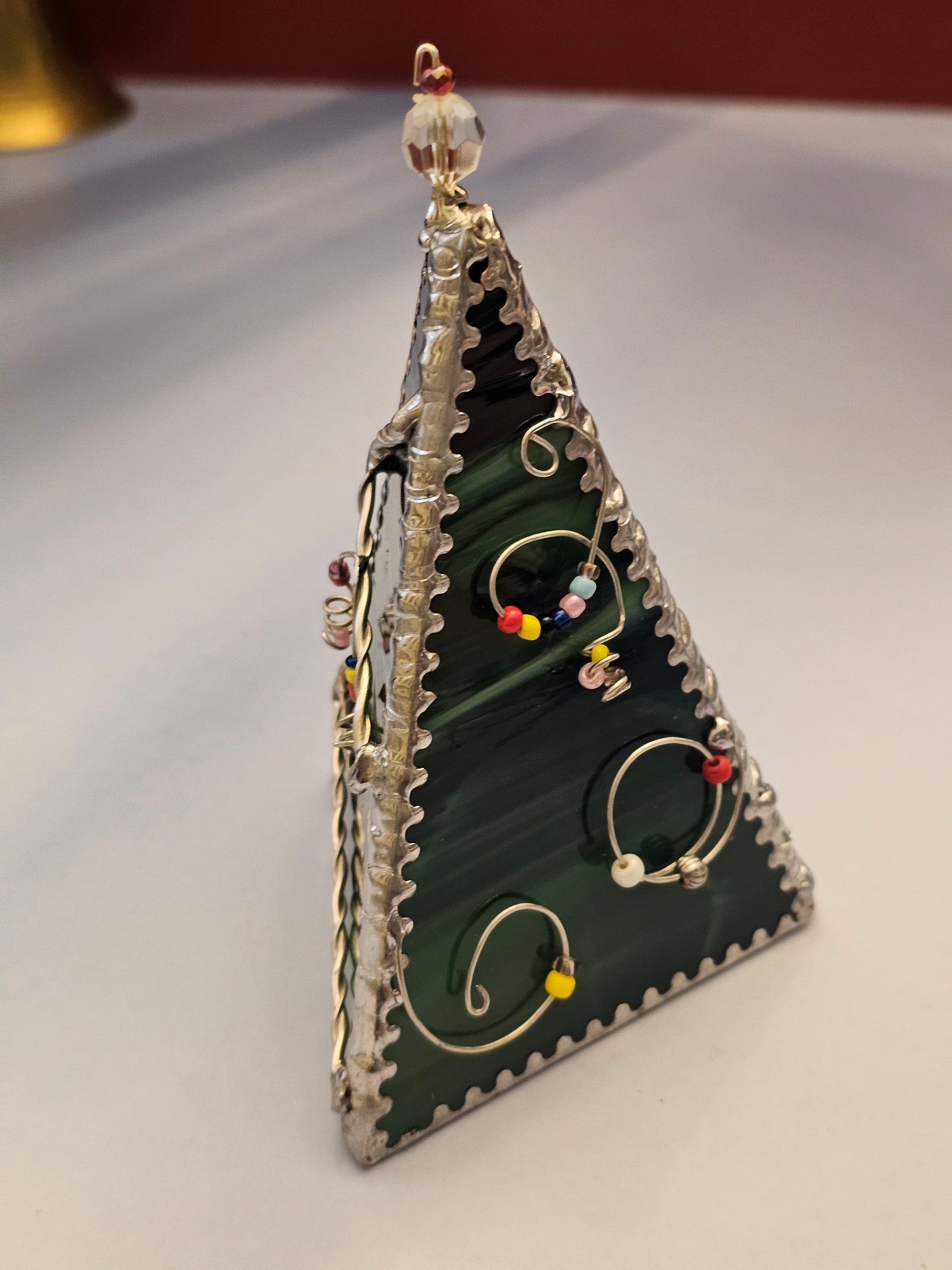 Free-Standing Stained Glass Christmas Tree