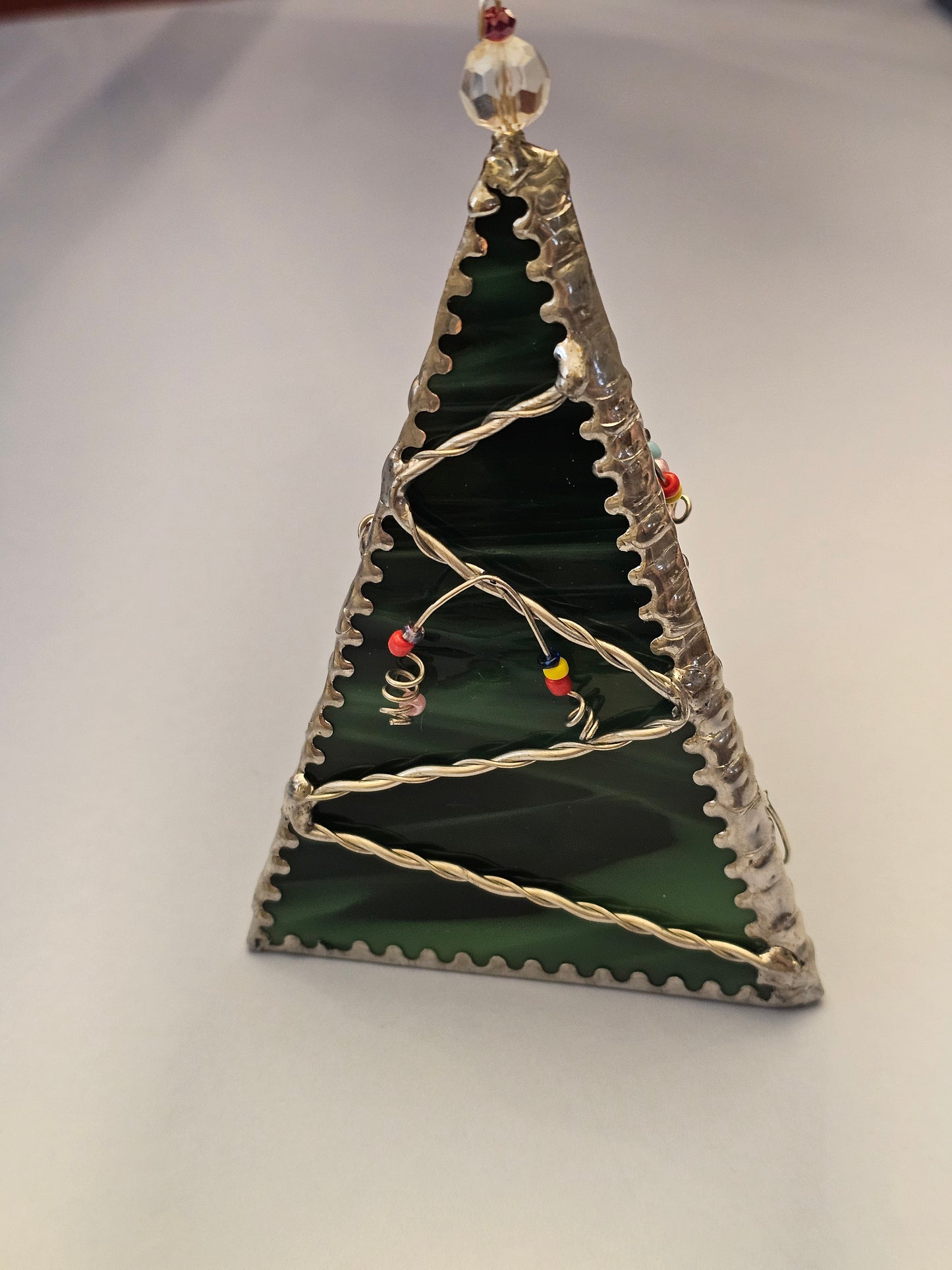 Free-Standing Stained Glass Christmas Tree