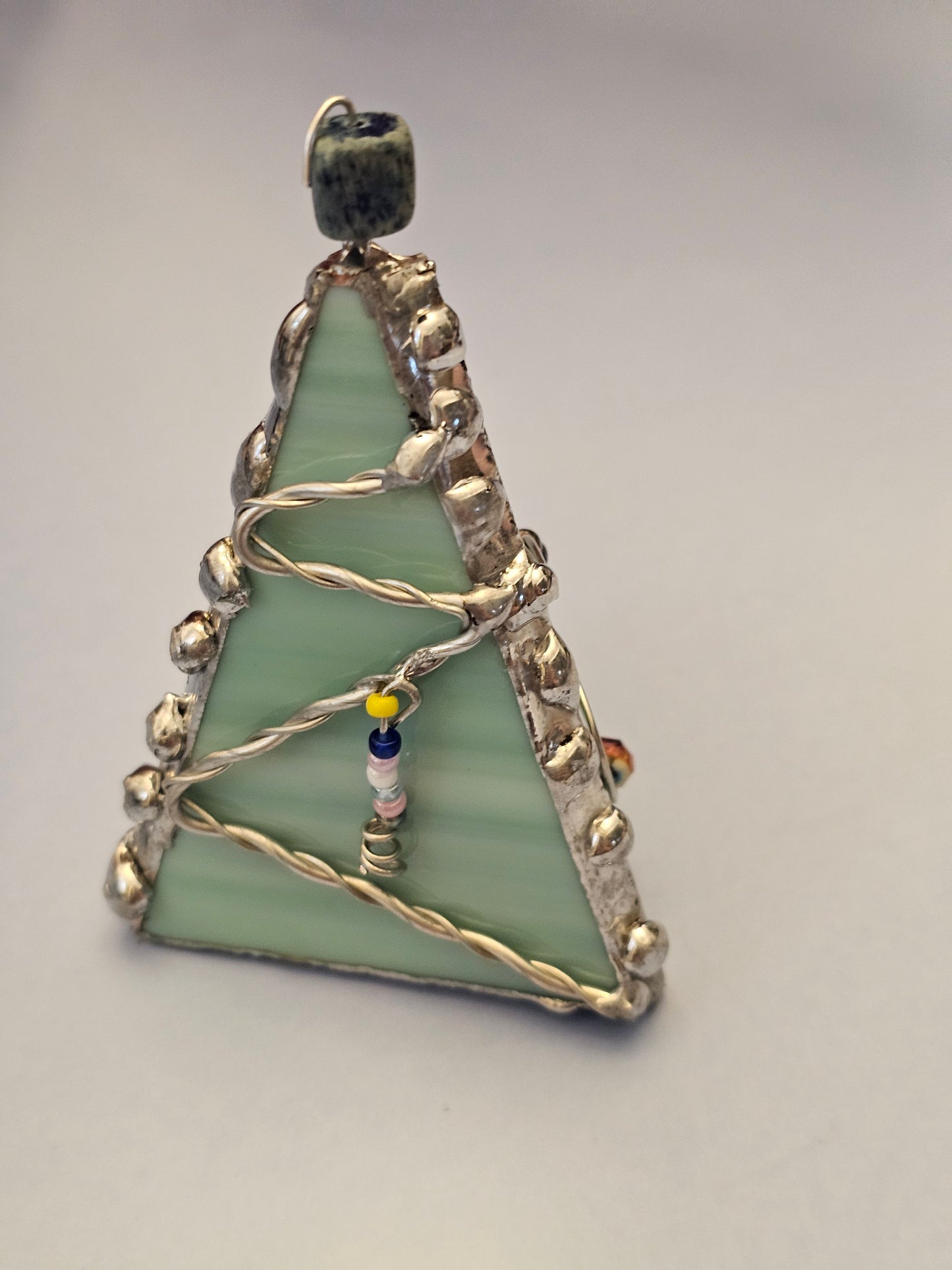 Free-Standing Stained Glass Christmas Tree