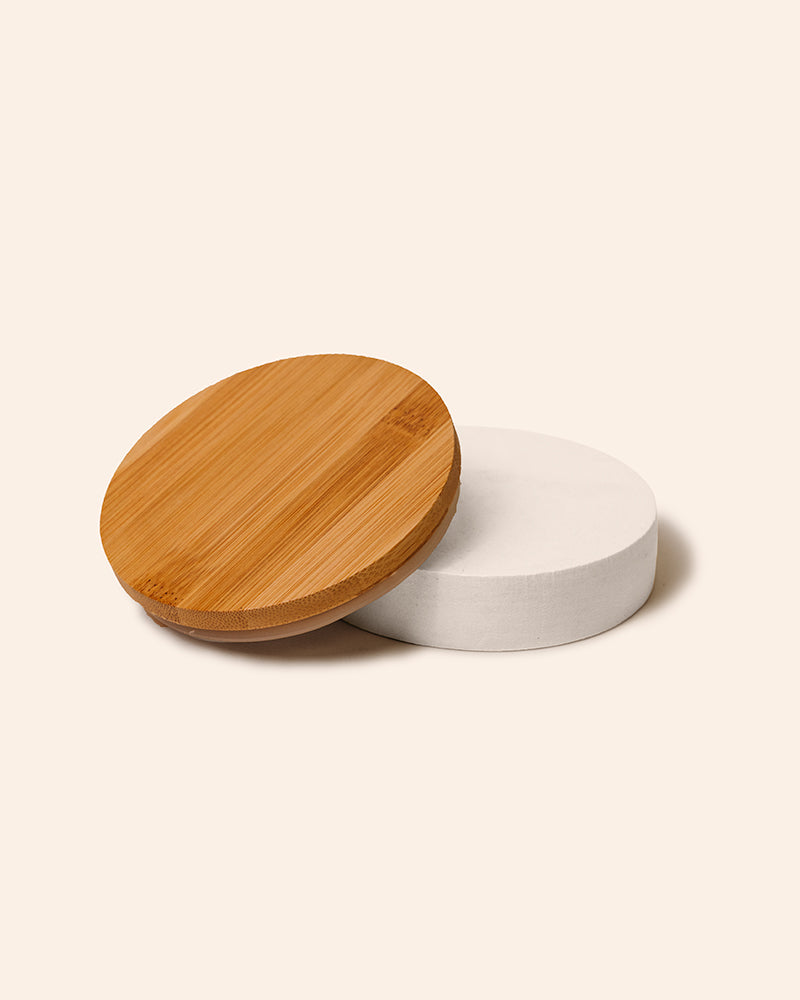 thick wood candle lid with gasket