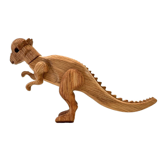 Wooden Pachycephalosaurus Dinosaur with Magnetic Joints