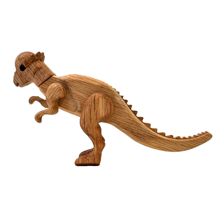Wooden Pachycephalosaurus Dinosaur with Magnetic Joints