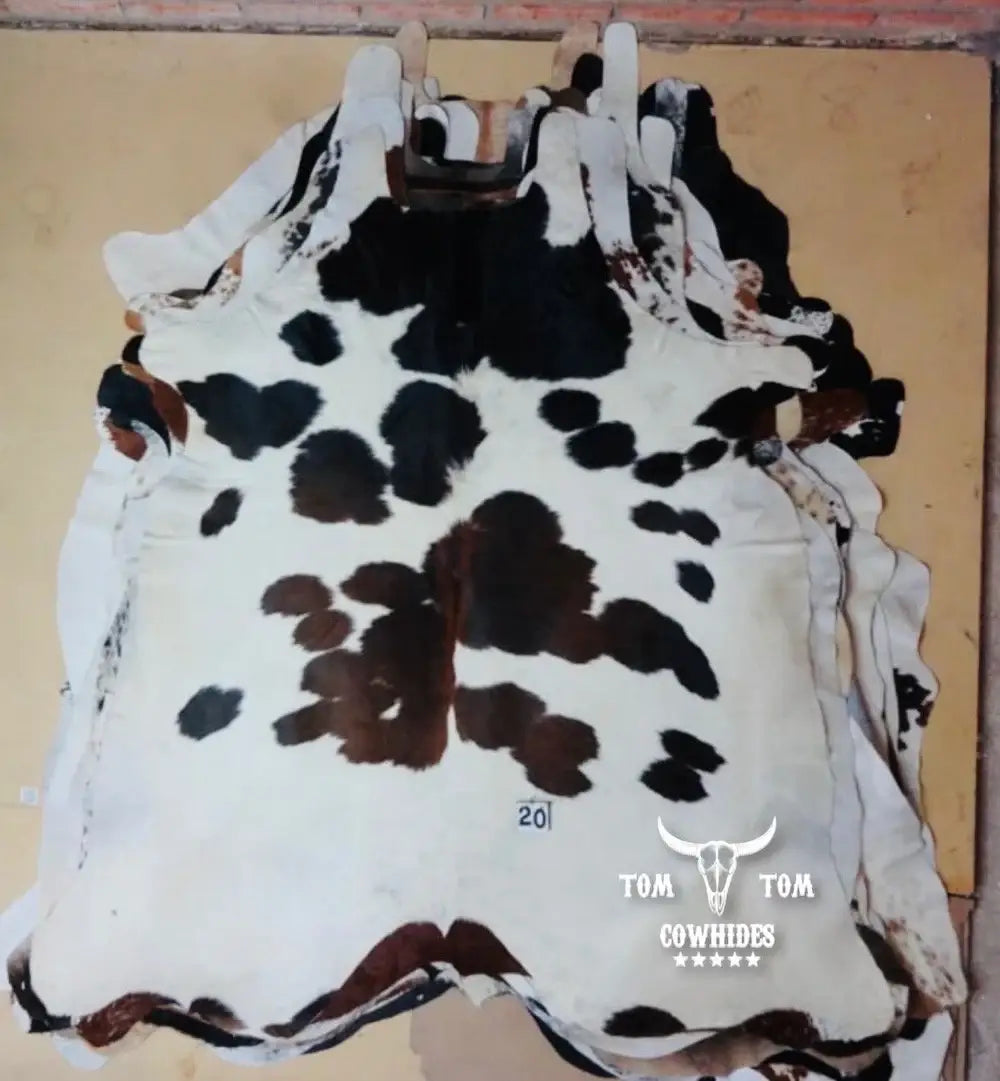 Cowhide Rug Combo Set Large Size 3 pcs Approx. 6x6 Feet