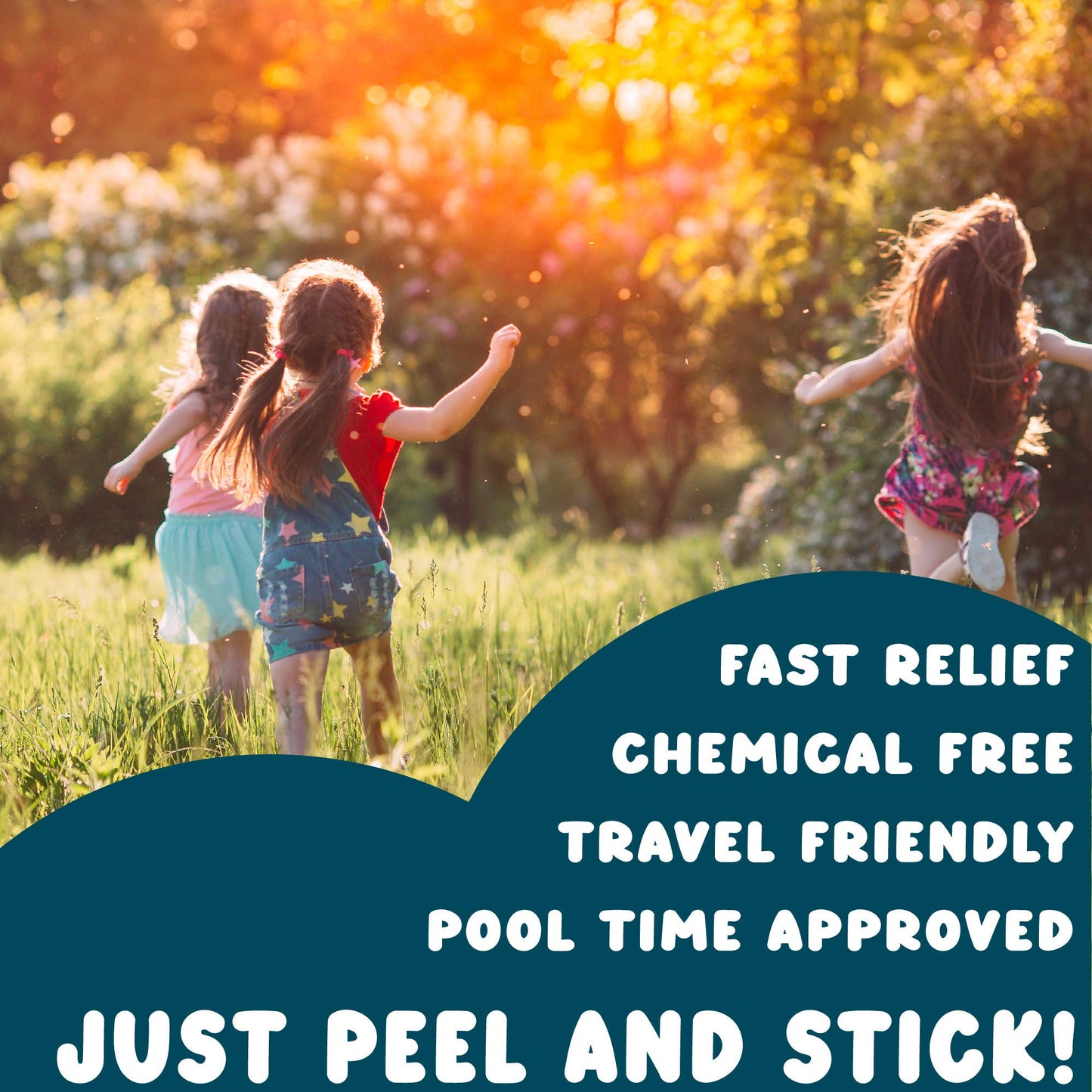 BuzzLuv Bug Bite Relief Patches – Waterproof, Chemical-Free Hydrocolloid Bandages (Clear, Non-Toxic)