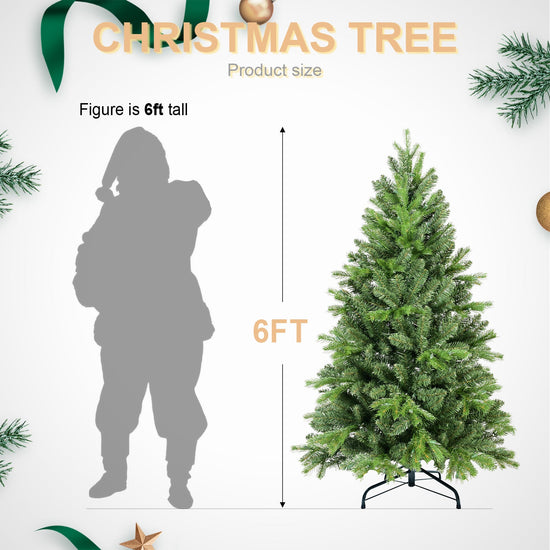 8FT Christmas Tree with 1847 PE+PVC Tips