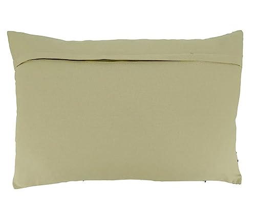 Fennco Styles Stripe Design Cotton Decorative Throw Pillow - Brown Woven Square Cushion for Home, Couch, Living Room, Bedroom, Office and Holiday Décor