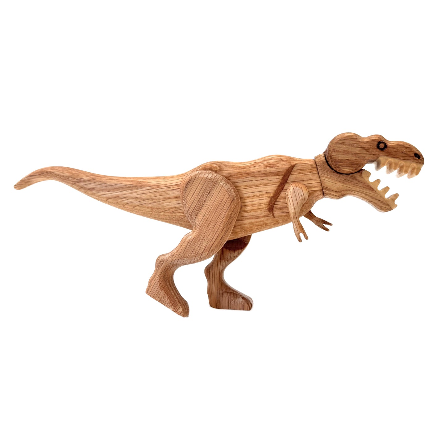Wooden Tyrannosaurus Dinosaur with Magnetic Joints