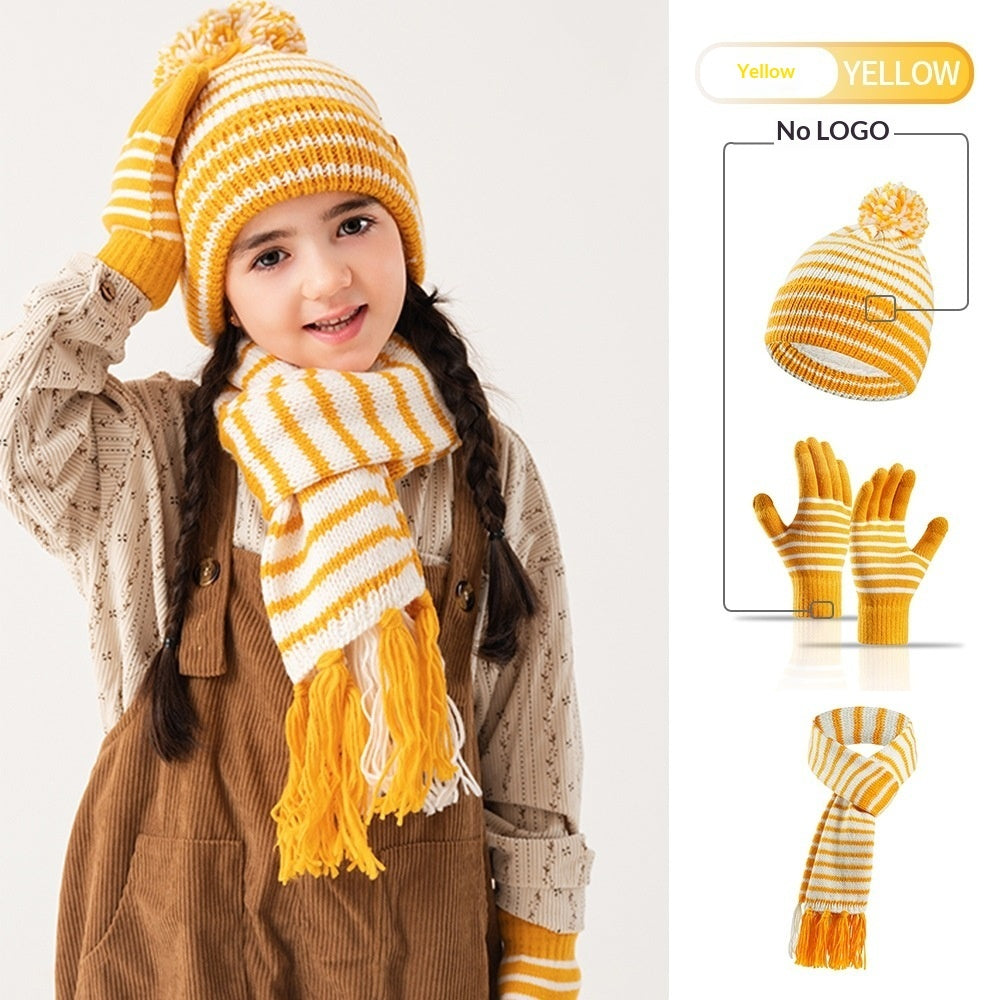 Cross-border Exclusive Childrens Knit Warm Hats Woolen Hats For Kids