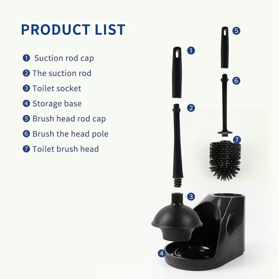 Bathroom Cleaning Tool Set with Wrench