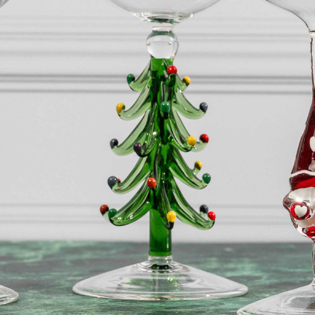 3D Christmas Tree Wine Glasses