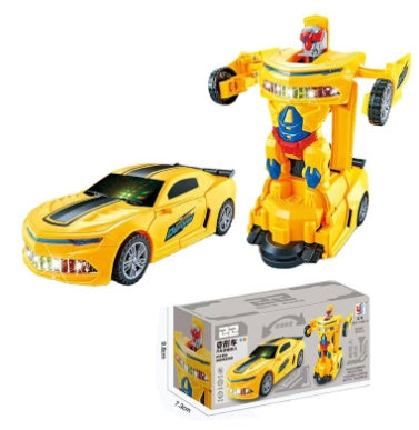Car Deformation Robot Toy Light Music Automatic Deformation