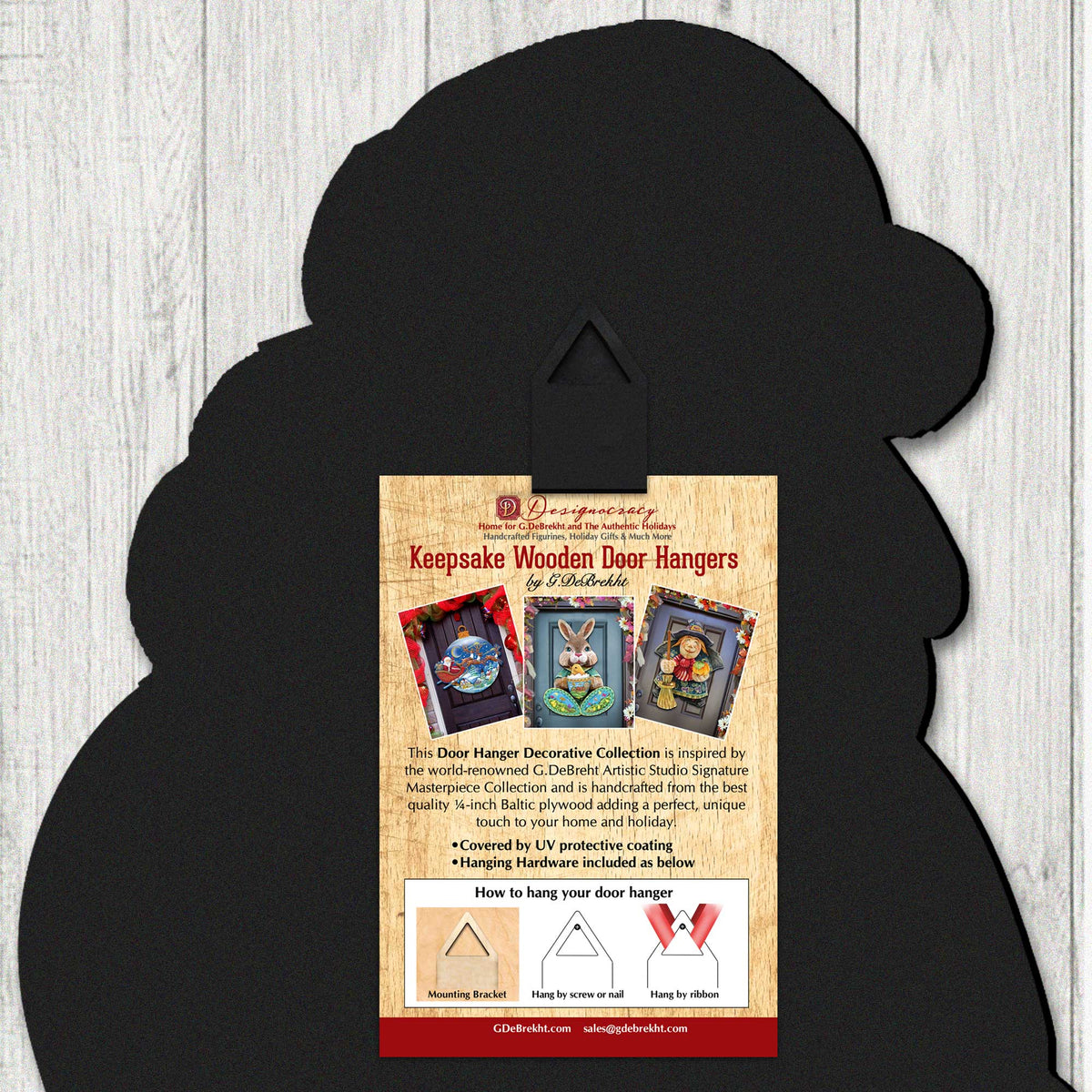 Harvest Pumpkin Scarecrow Holiday Door Decor by Jamie Mills-Price - Thanksgiving Decor - 8611075H-MP