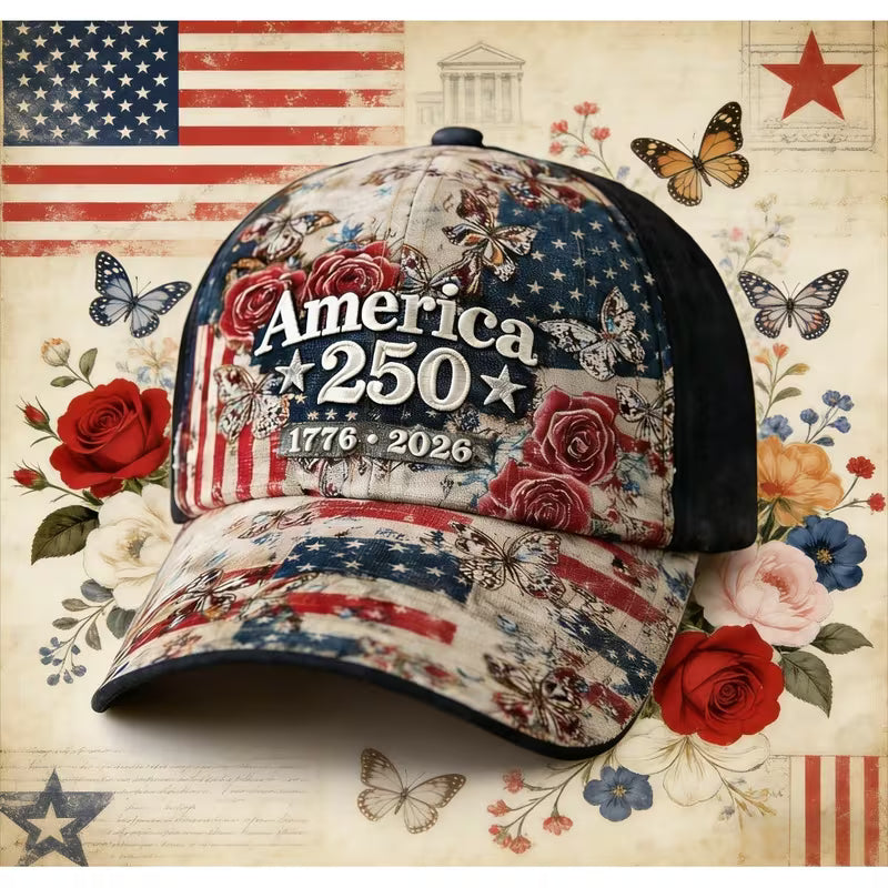 USA 250th Anniversary 3D Baseball Cap