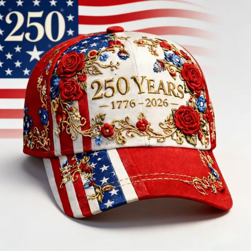 USA 250th Anniversary 3D Baseball Cap
