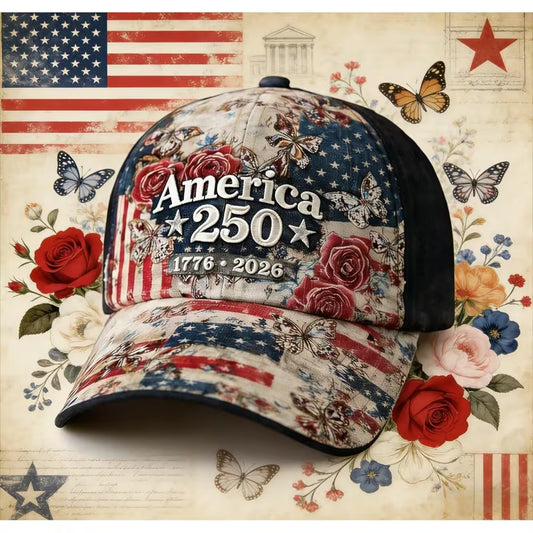 USA 250th Anniversary 3D Baseball Cap