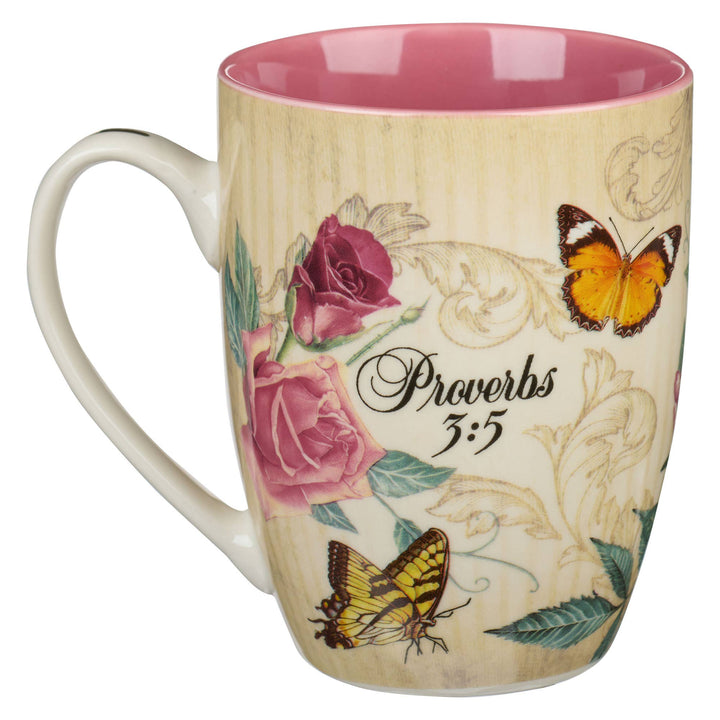 Mug Burgundy/Tan Vintage Trust in the Lord Prov. 3:5
