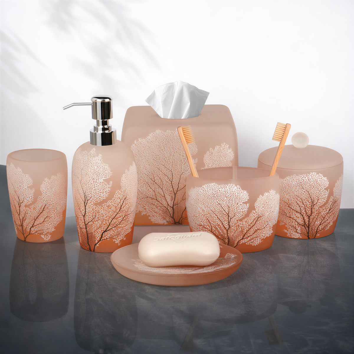 Bathroom Set – Carruthers, 6 Piece Silver