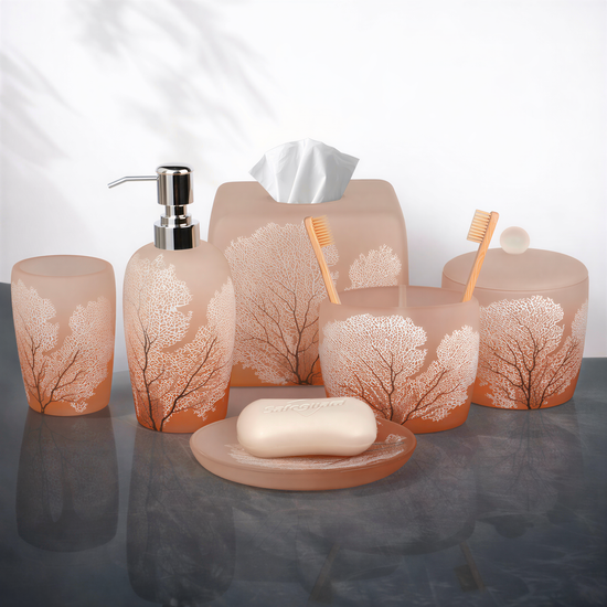Bathroom Set – Carruthers, 6 Piece Silver