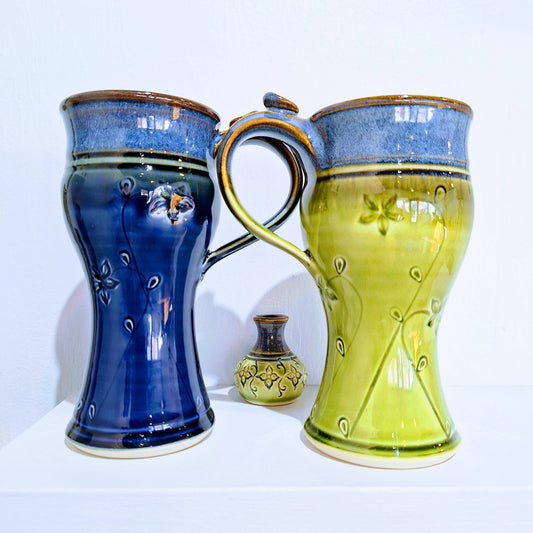 Handmade Stoneware Coffee Mug 10   oz to 12 oz Made to Order